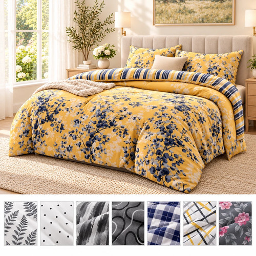 Reversible duvet cover 3pc - duvet,