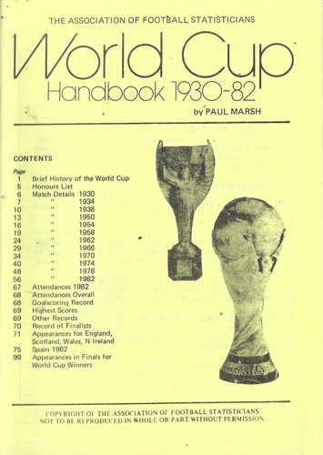 Superb world cup handbook - cup,