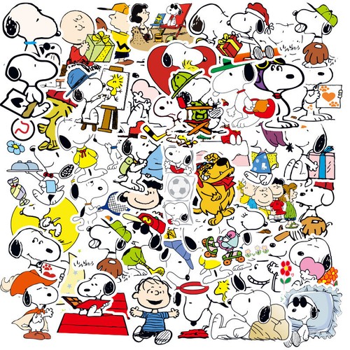 100pcs snoopy comic peanuts - 100pcs,