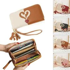 Heart Women Wallet Soft PU