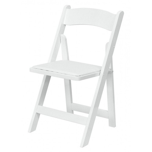 Wooden folding chair white - wooden,