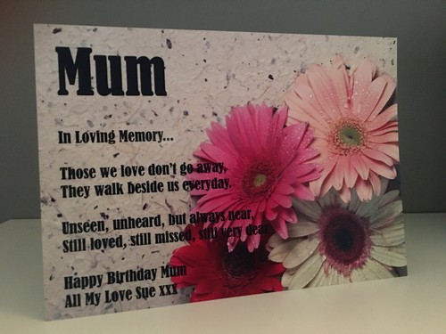 Mum loving memory happy - in,