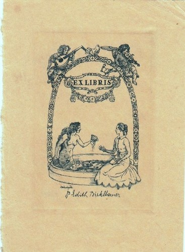 Exlibris bookplate radierung - exlibris,