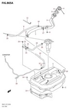 Suzuki Genuine Fuel Filler Neck Assembly Fuel Tank Fits Ignis 89201-86G00-000
