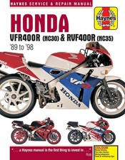 Honda VFR400 (NC30) & RVF400 (NC35) V-Fours (89 - 98) Haynes Repair Manual by Ha