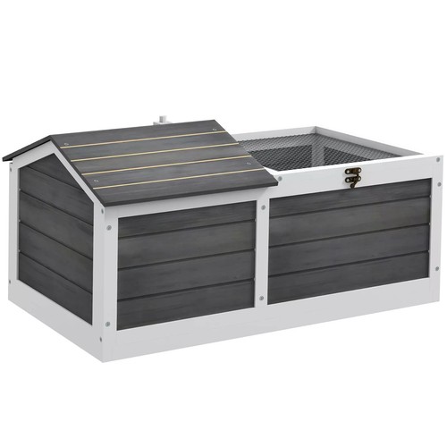 Pawhut wooden tortoise house - wooden,