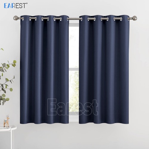 2pcs blackout curtains - 2pcs, eyelet