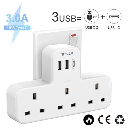 Way plug adaptor - 3, socket