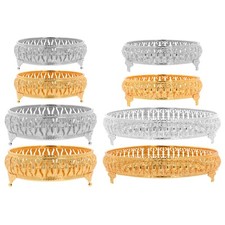 Round serving tray metal large - round,