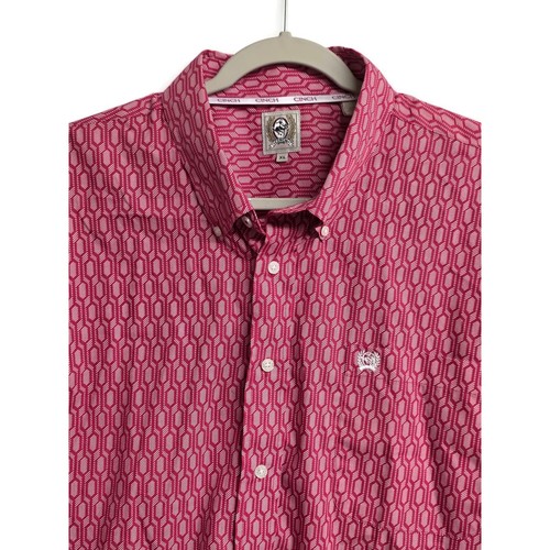 Cinch mens pink geometric - cinch,