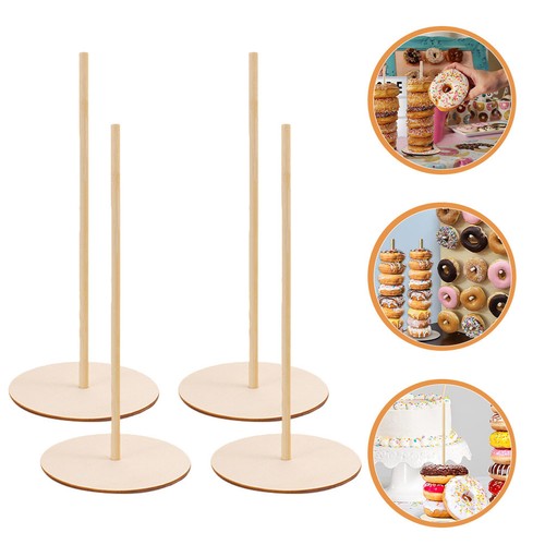Pcs donut stand - pcs, wooden