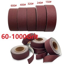 60-1000Grit Emery Burnish Tools Cloth Roll Abrasive Sand Paper Sanding Sheets UK