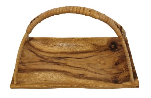Handmade carved wooden serving - carved,