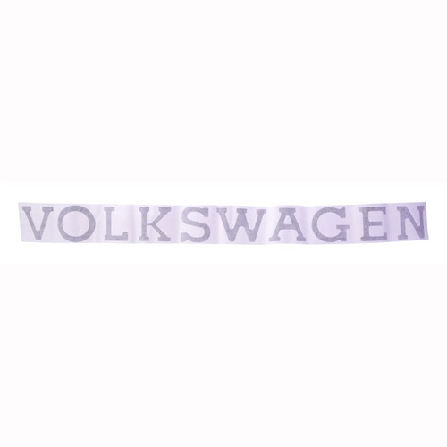 Tailgate decal black vw - tailgate,