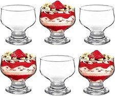 Glass dessert bowls sundae ice - bowls,