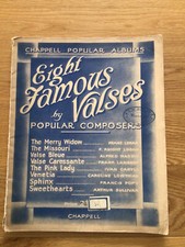 Eight Famous Valses by Popular Composers Piano Solo Chappell