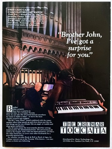 Crumar toccata organ - toccata,
