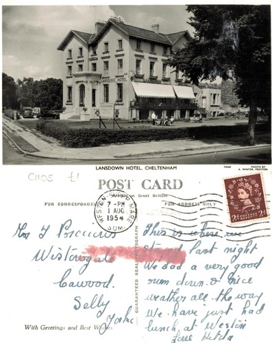 Vintage postcard lansdown - vintage,