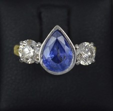 Quality Pear Cut Sapphire and