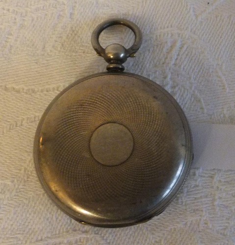 Antique silver pocket watch - silver,