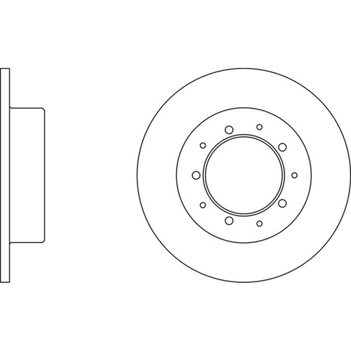 Brake discs solid for - 2x,