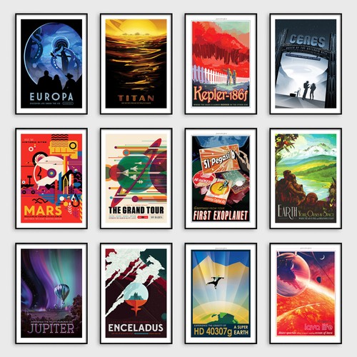 Nasa space travel posters - travel,