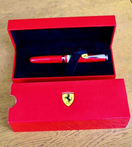 Ferrari logo fountain - logo, pen
