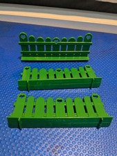 3x My Little Pony G1 Show Stable Green Fence Pieces MLP Spares
