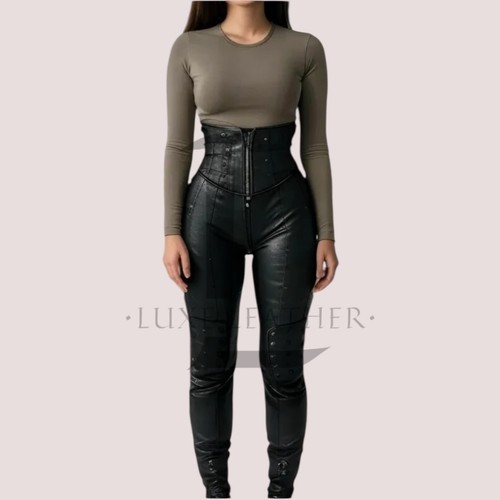 Womens black leather - black, 100%