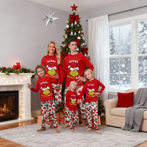 Christmas pajamas family - pajamas,
