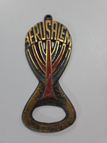 Vintage brass menorah jewish - brass,