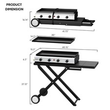 2/4 Burner Foldable Propane