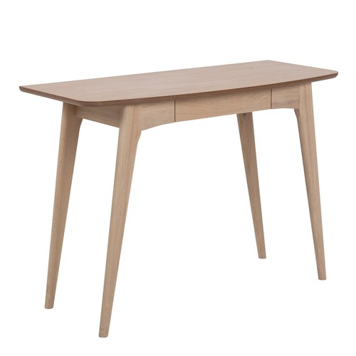 Scandinavian oak desk with - oak,