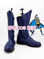 Cosplay The Batman Nightwing Robin Boots Shoes Superhero Boots 1966 Version PU