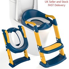 Toddler Toilet Training Seat with Step Ladder – Adjustable Non-Slip Potty Chair