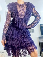 Elie Saab Purple lace mini