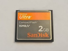 SANDISK ULTRA 2GB COMPACT FLASH MEMORY CARD 15MB/s SPEED - UK SELLER