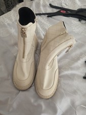 Beige River Island Boots Size UK 9