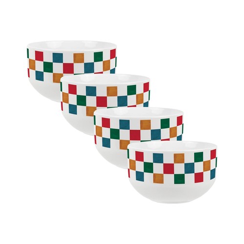 Chequered large cereal - cereal, bowl