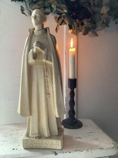~Lrg Vintage Belgium 'Broeder Isidoor' Religious Statue~Stamped~