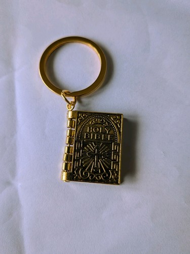 Gold coloured holy bible - gold,