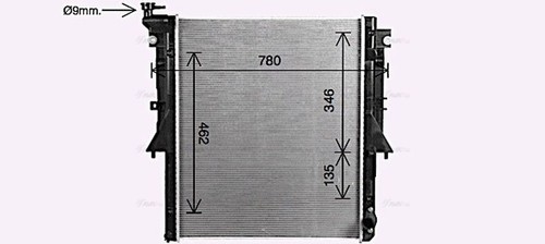 Ava coolant radiator mt2281 - ava,