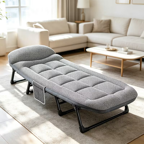 Folding lounge cot - lounge, cot,