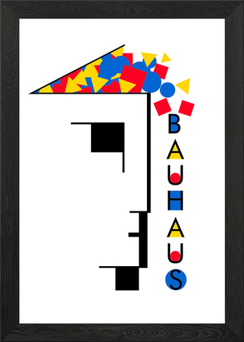 Bauhaus brain framed wall - |,