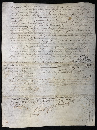 1758 french vellum - 1758, ***french