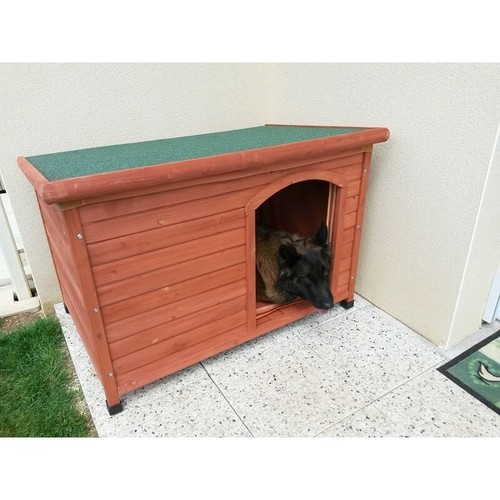 Outdoor wooden dog - wooden,