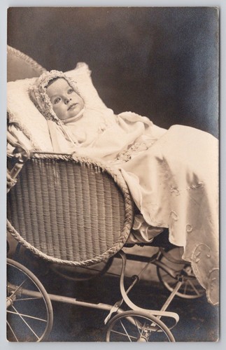 Rppc postcard eye opened - rppc,