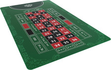 - Roulette Layout - Table Top Mat 60" X 35" - Deluxe Playing Mat for Casino Nigh