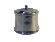 OLD HALL 18/8 STAINLESS STEEL MUSTARD POT WITH LID - NO SPOON PAT No 61213 IN UK