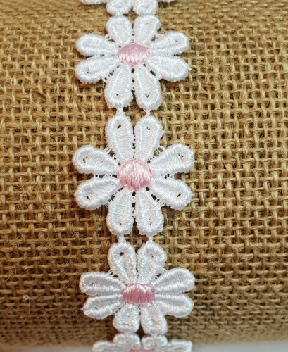 Guipure daisy lace white - guipure,